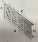 Preview: Stegblech Lüftungsgitter eloxiert 300 x 60 mm Heizkörperblech