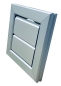 Preview: bewegliches Lamellengitter 155 x 155mm Aluminium eloxiert (Jalousieklappe)