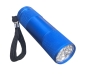 Preview: LED 9 strahlig Taschenlampe Blau