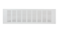 Preview: Stegblech Lüftungsgitter weiss 400 x 120 mm Heizkörperblech