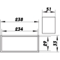 Preview: Skizze Flachkanalverbinder für Flachkanal superflach System 100