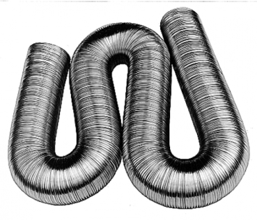 Aluflexschlauch 80mm Innendurchmesser ausziehbar bis 2,5 Meter