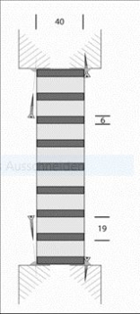 Lüftungsgitter feuerhemmend 300 x 300mm