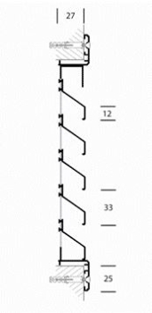 Lüftungsgitter 250 x 250 mm Aluminium eloxiert starke Ausführung