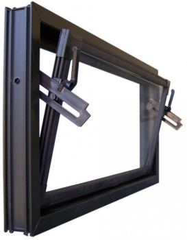 Kellerfenster braun 90 x 30 cm Isolierglas UG-Wert 3,3