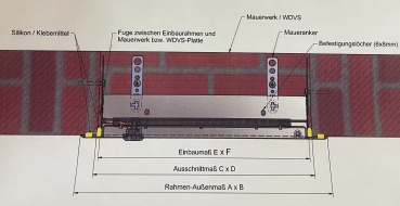 Revisionstür Solid Rainproof 200 x 200 mm Schlagregendicht für den Außenbereich