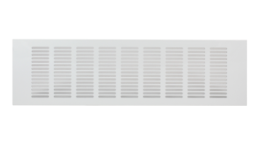 Stegblech Lüftungsgitter weiss 400 x 120 mm Heizkörperblech