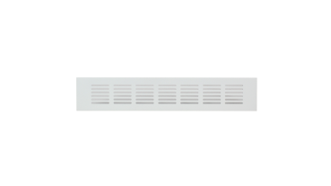 Stegblech Lüftungsgitter weiss 300 x 60 mm Heizkörperblech