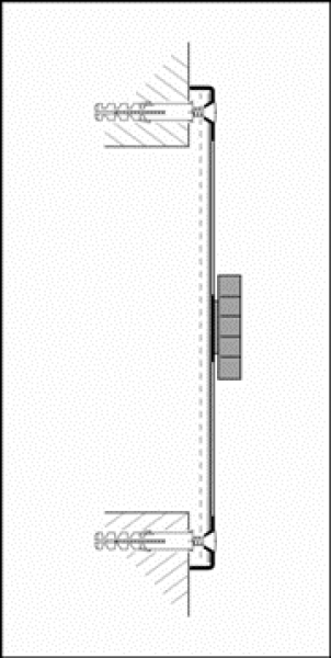 verstellbares Schiebegitter weiss 245 x 195mm