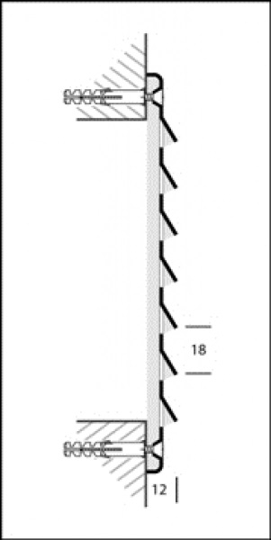 Wetterschutzgitter Aluminium Braun 155 x 155 mm incl. Insektenschutz