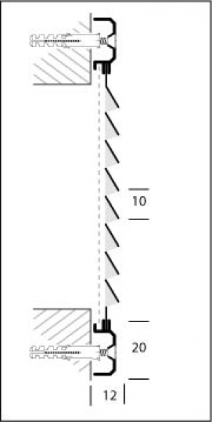 Luftgitter, Lüftungsgitter Aluminium Braun 200 x 100 mm