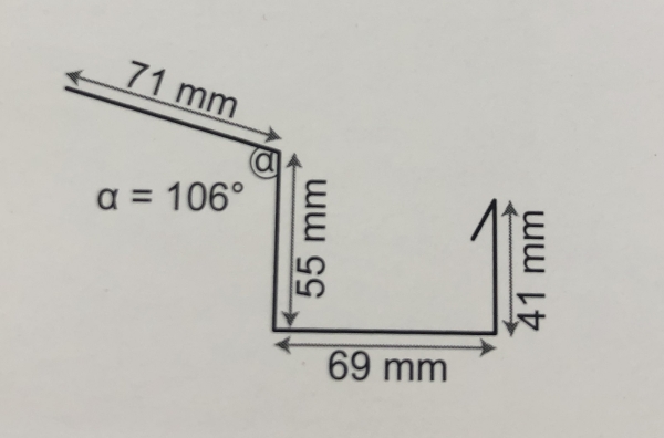 Ablaufstutzen Simpel Aluminium Natur