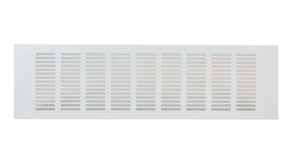 Stegblech Lüftungsgitter weiss 400 x 120 mm Heizkörperblech