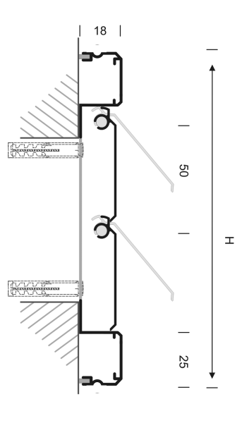 bewegliches Lamellengitter 355 x 355 mm eloxiert