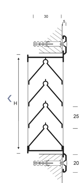 Sichtschutzgitter 500 x 500 mm eloxiert