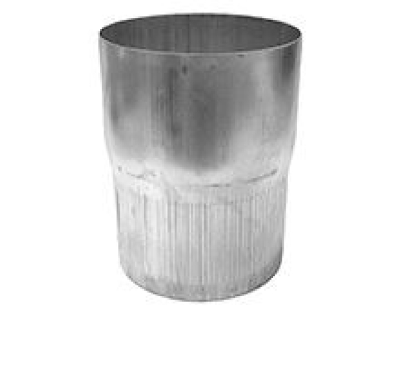 Fallrohr Aluminium mit einseitiger Muffe, 2m lang